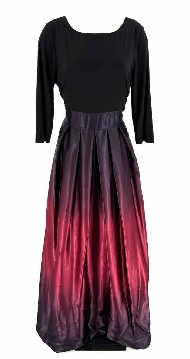 Size 12 SLNY Multi-Color Satin Knit Dress