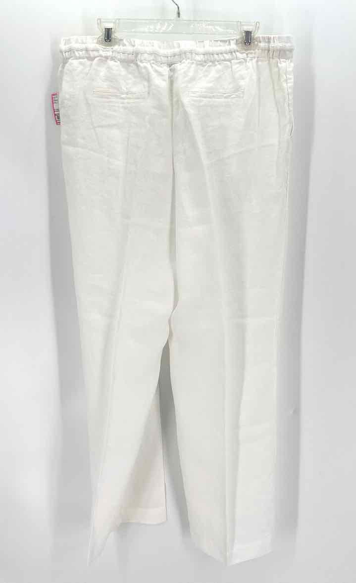 Size L CHARTER CLUB White Linen Pants