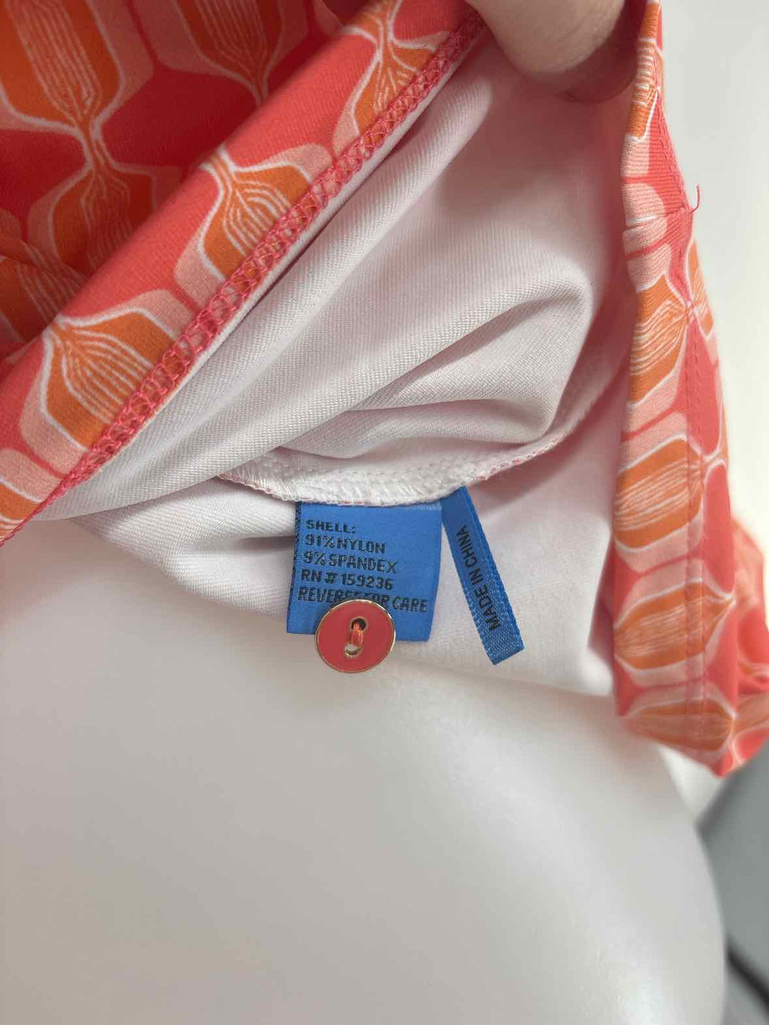 Size L J MCLAUGHLIN Orange Shirt