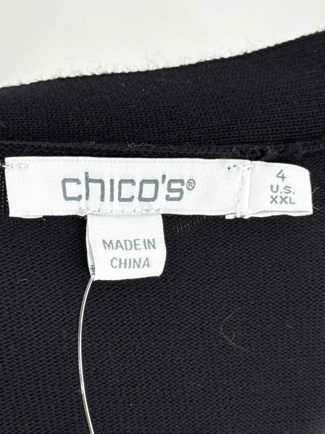 Size XXL Chico's Black/White Sweater