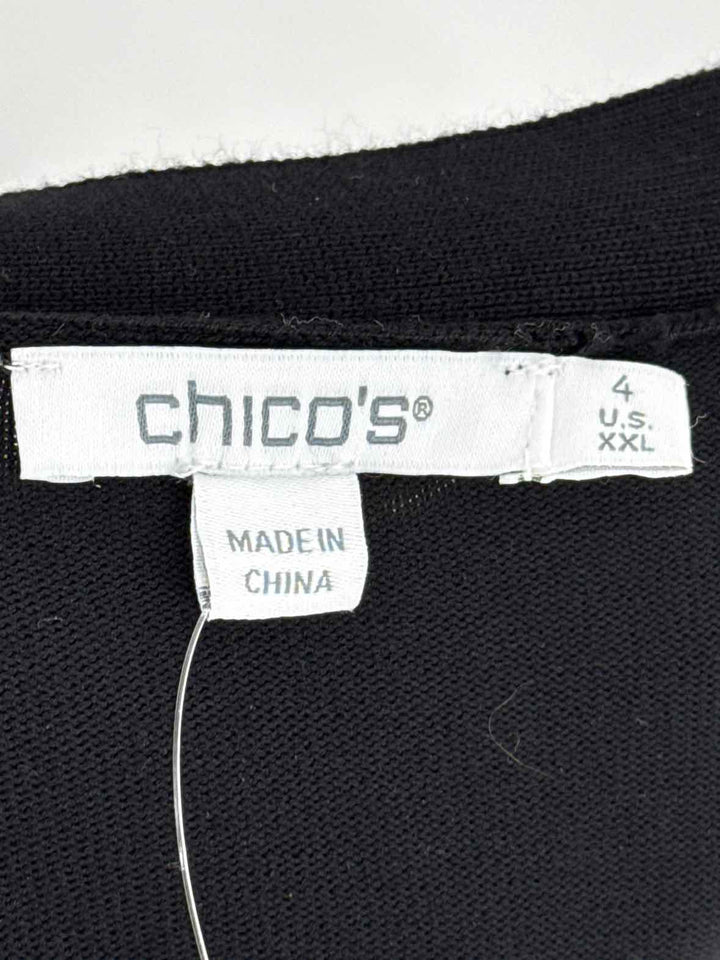 Size XXL Chico's Black/White Sweater