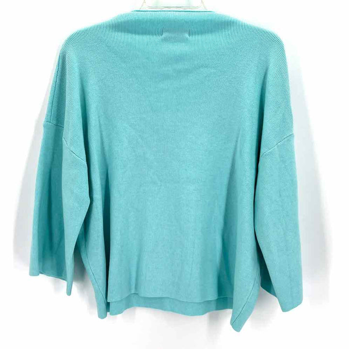 Size L PIXI + IVY Teal Sweater