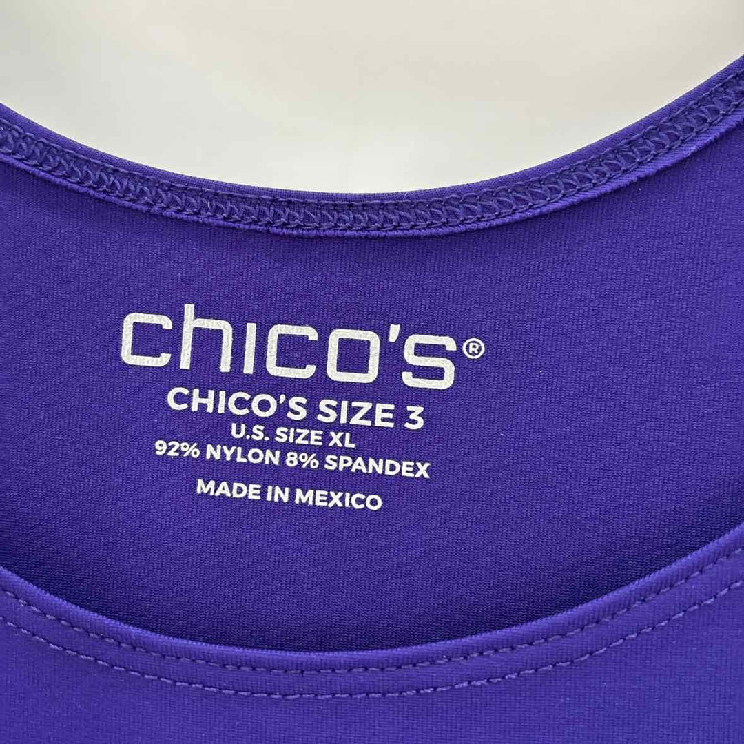 Size XL Chico's Purple Shirt