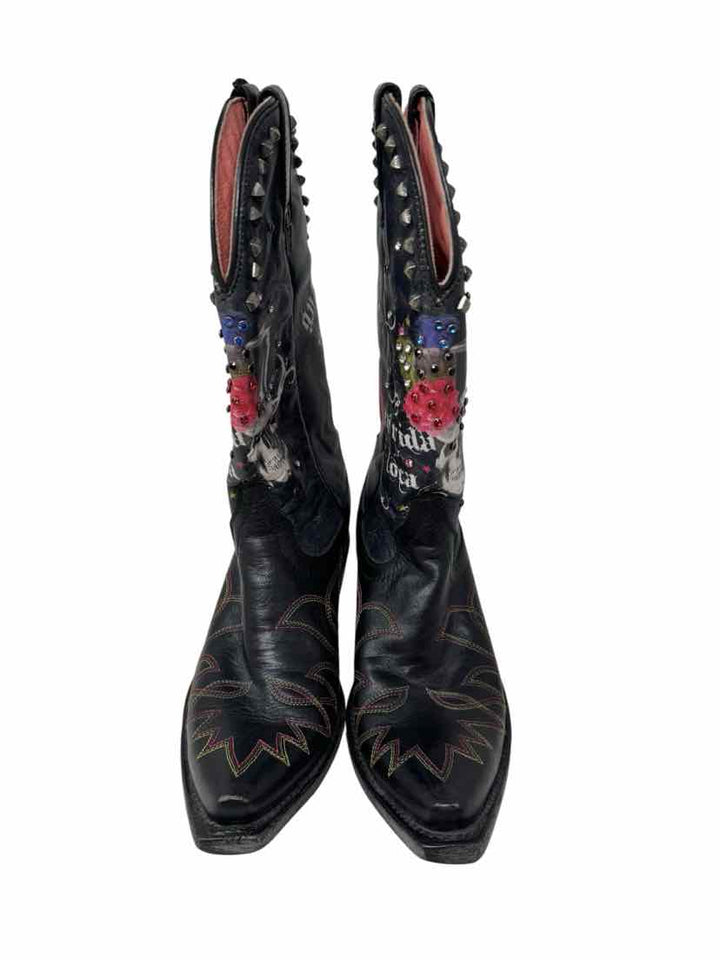 Shoe Size 6.5 Ariat Black Print Boots
