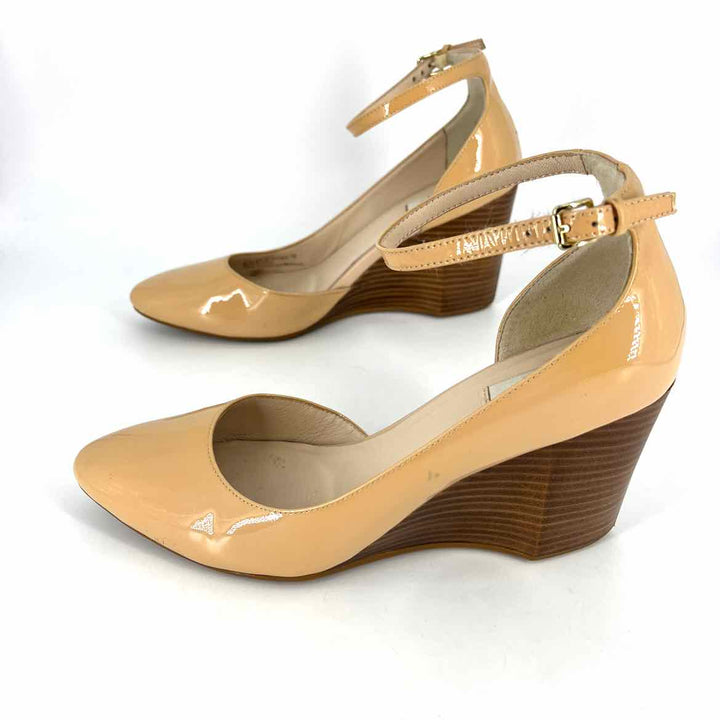 Shoe Size 7 Cole Haan Tan PATENT Wedge