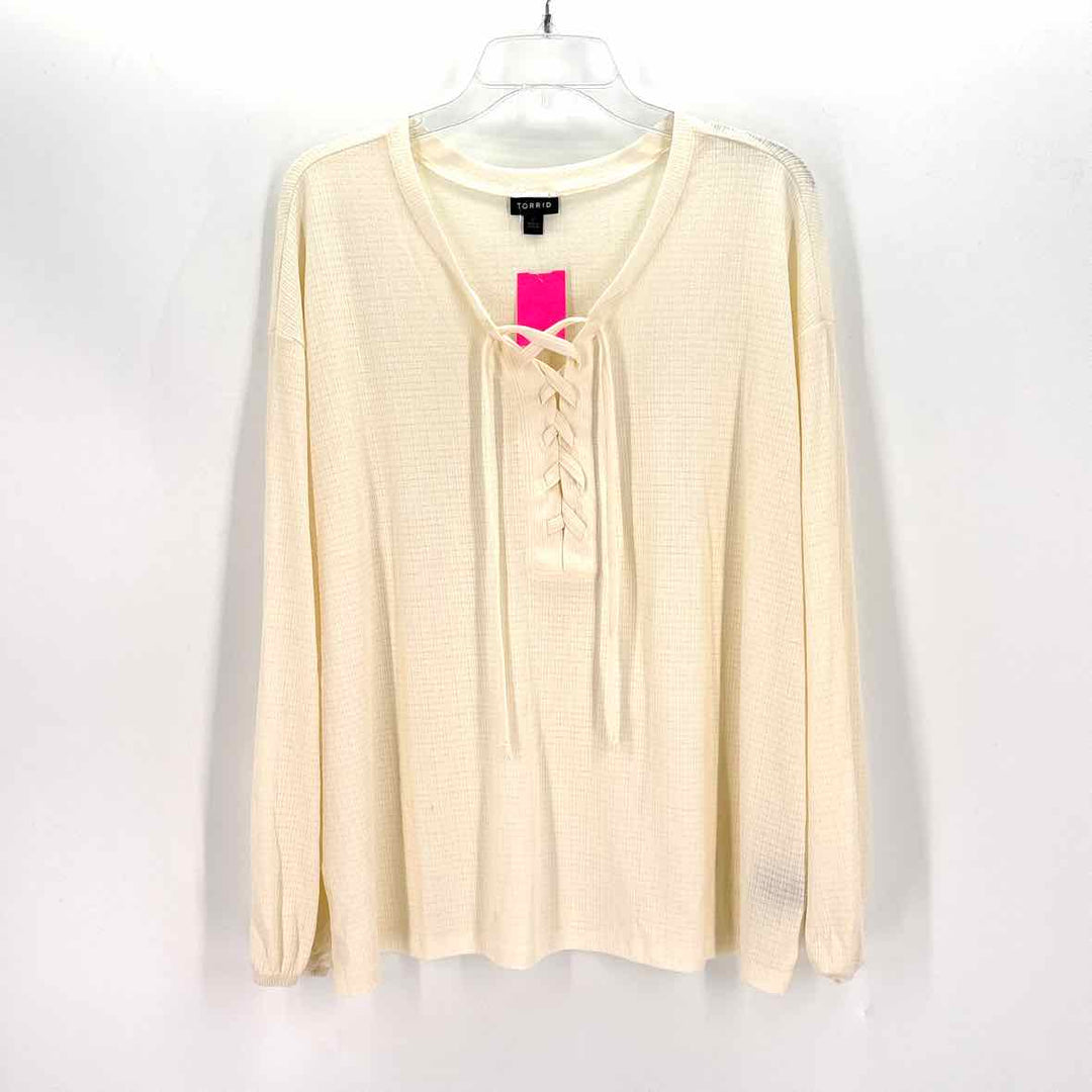 Size 2X Torrid Cream Shirt