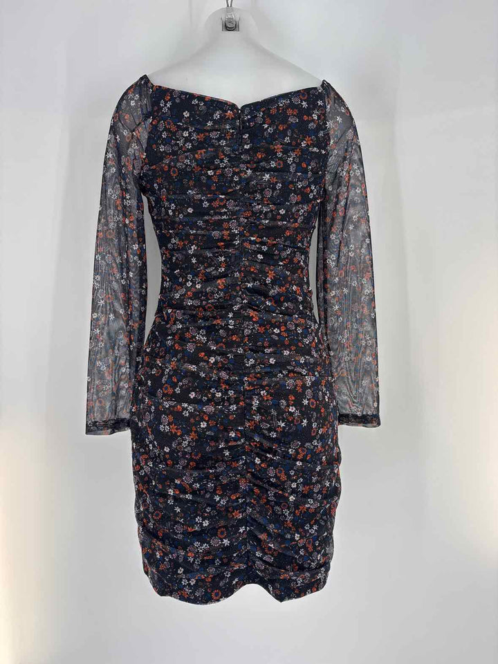 Size 10 BCBG Black Print Dress