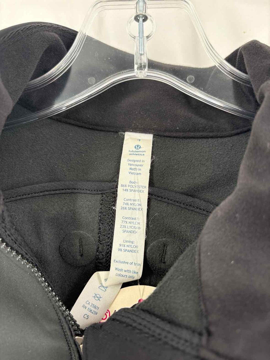 Size 4 Lululemon Black Jacket