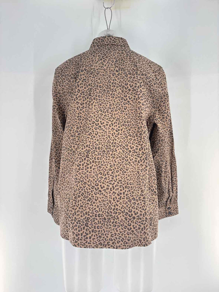 Size 14 Chico's Brown Print Shirt