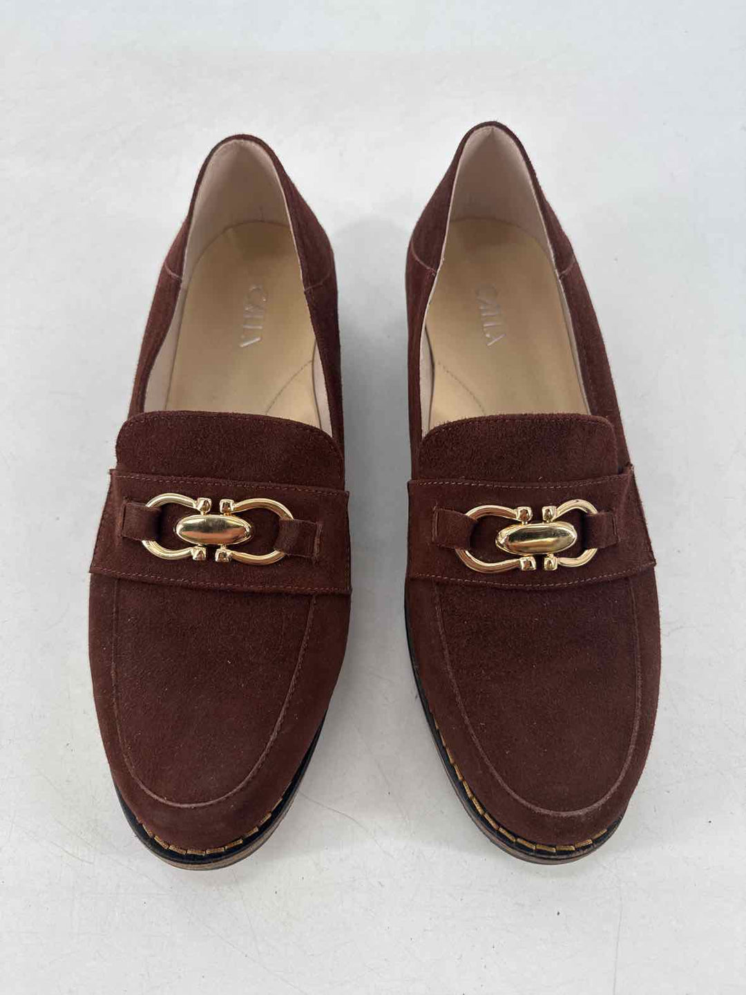 Shoe Size 41 CALIA Brown Suede Loafers