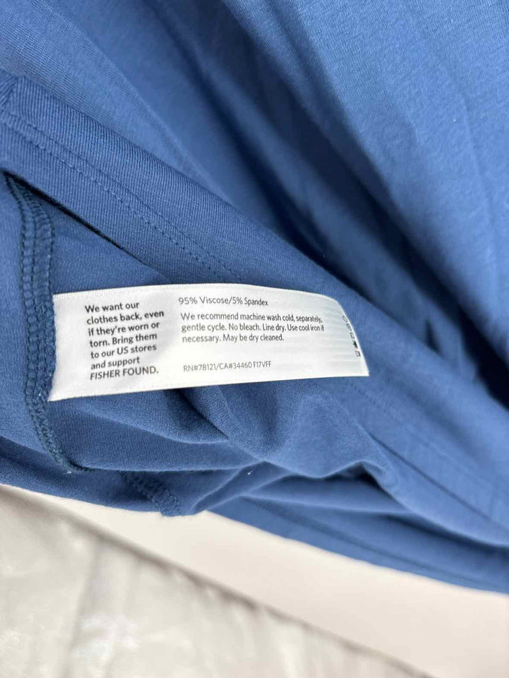 Size L Eileen Fisher Blue Shirt
