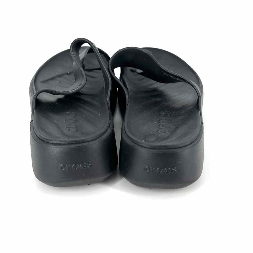 Shoe Size 10 Crocs Black Sandals