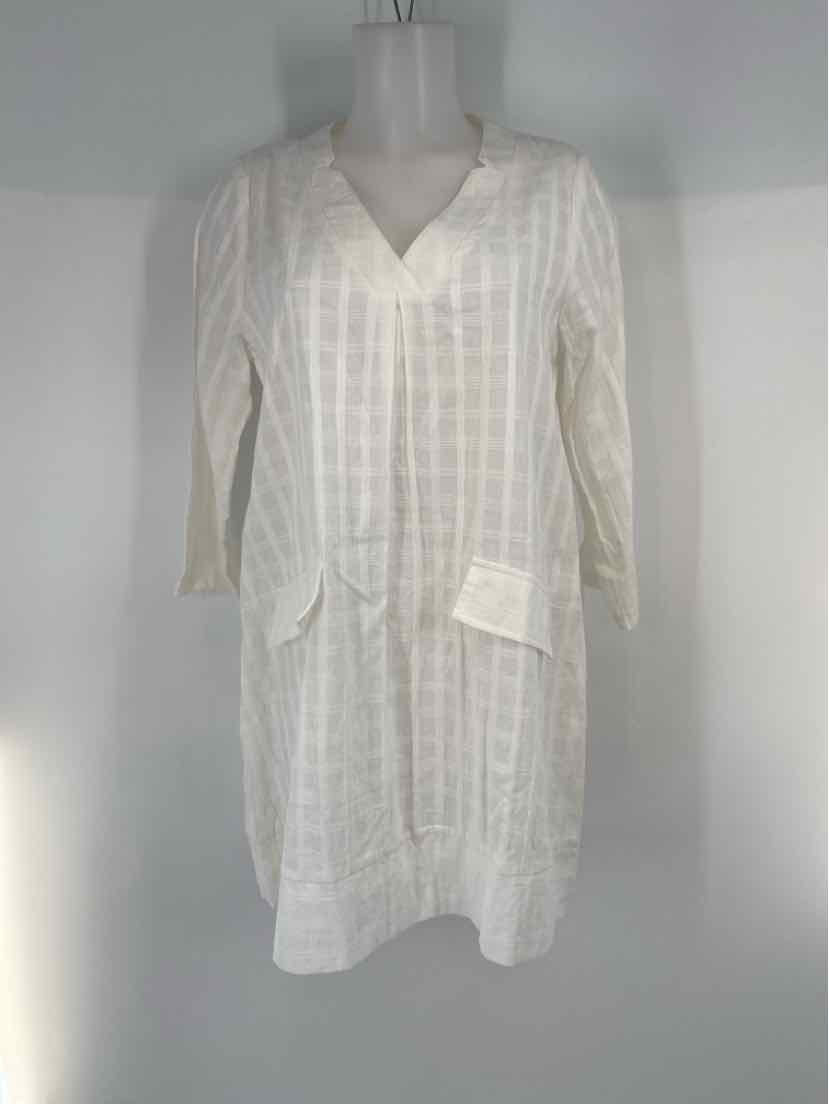 Size S POMANDER PLACE White Cotton Dress