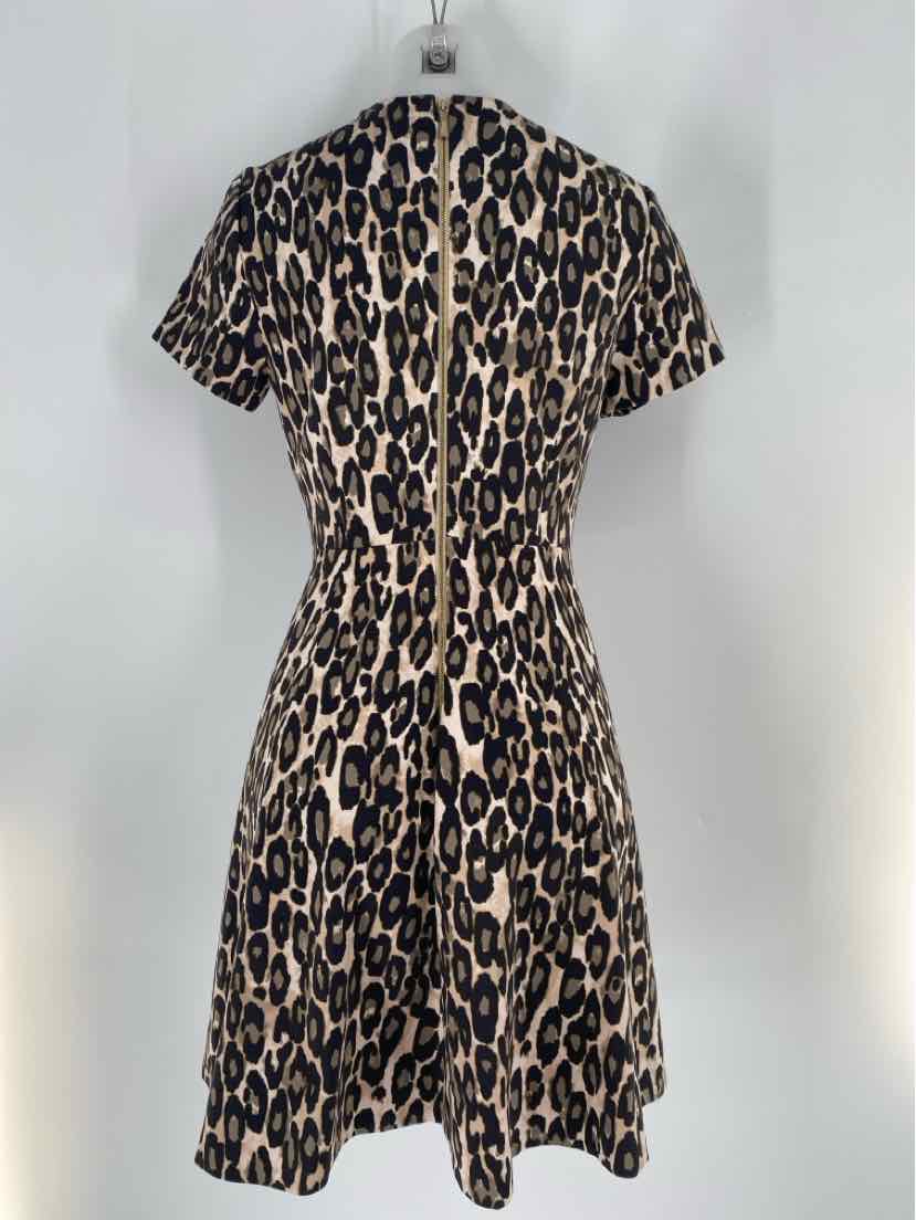 Size 8 Kate Spade Brown Print Dress