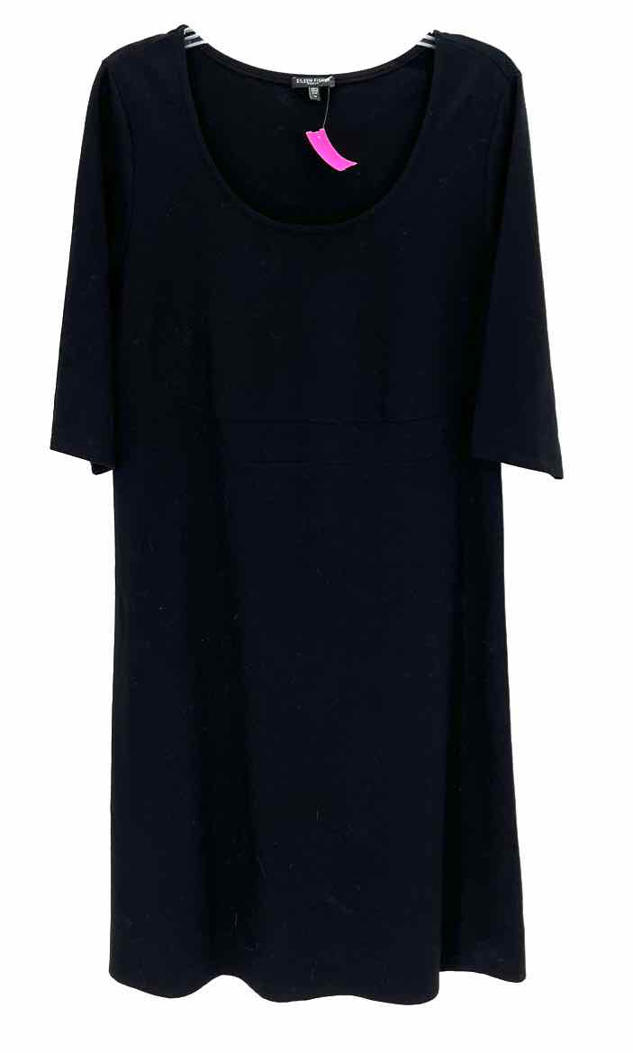Size 1X Eileen Fisher Black Dress