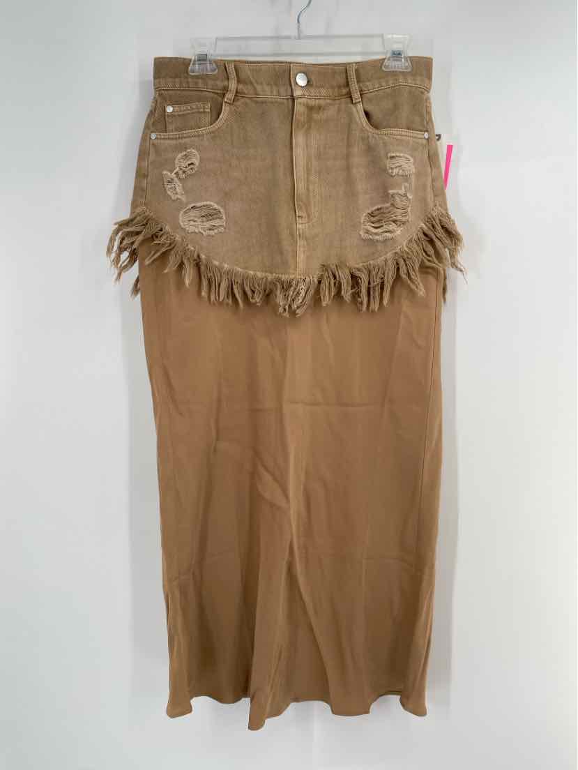 Size 6 Pilcro &amp; the Letterpress Tan Skirt