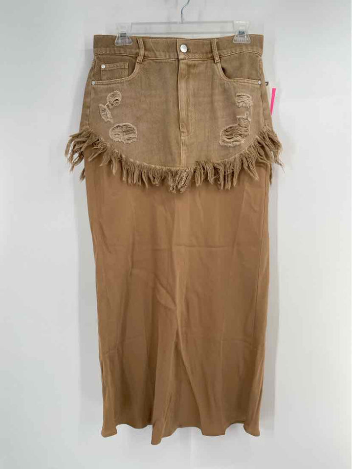 Size 6 Pilcro &amp; the Letterpress Tan Skirt