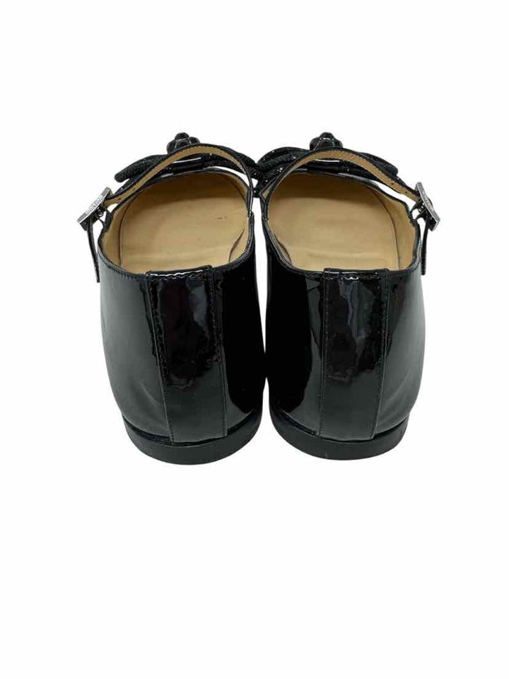 Shoe Size 39.5 Black PATENT Flats