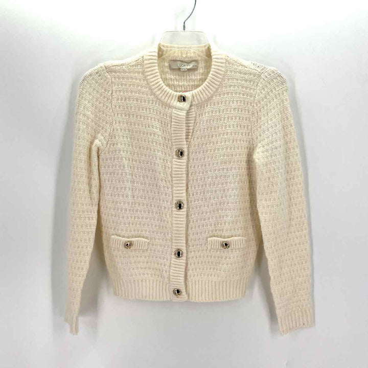 Size M Ann Taylor Ivory Cardigan