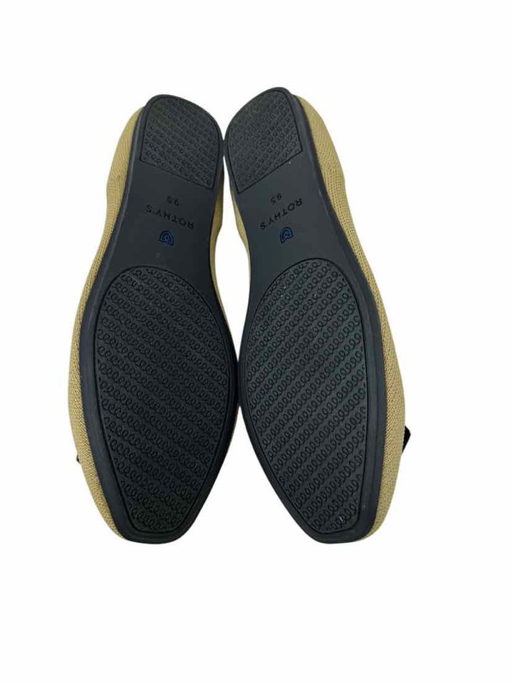 Shoe Size 9.5 ROTHY'S Tan Knit Flats