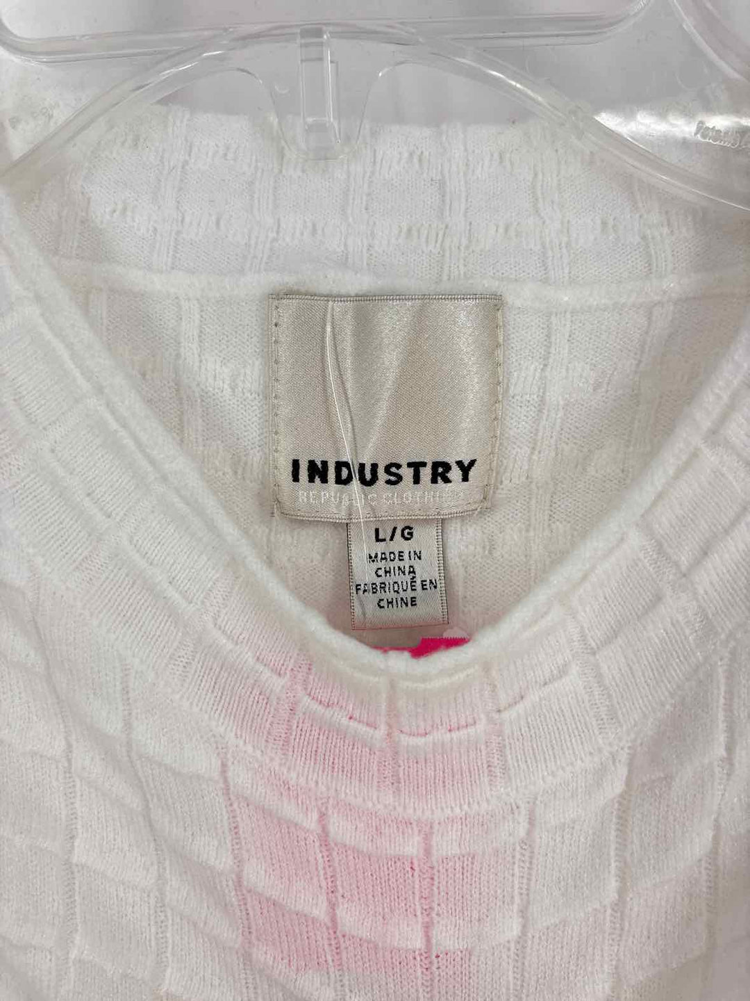 Size L INDUSTRY White Sweater