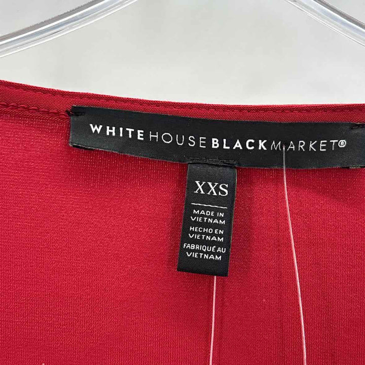 Size XXS White House Black Market Red Shirt