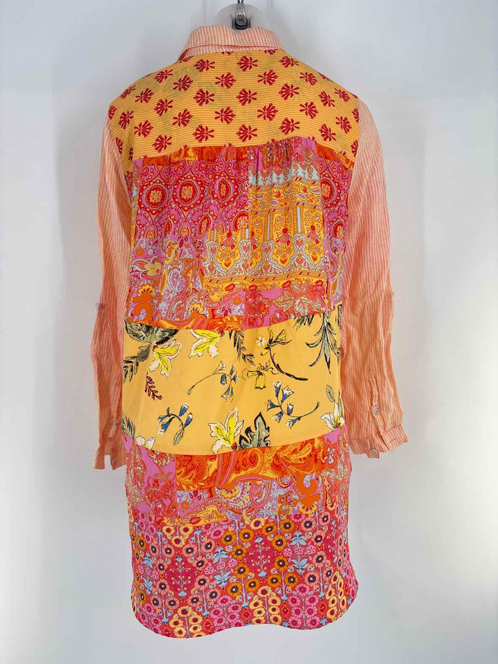 Size L SOFT SURROUNDINGS ORANGE PRINT Shirt