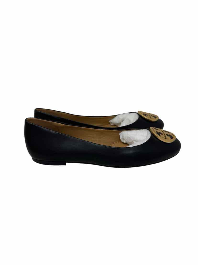 Shoe Size 8 Tory Burch Navy Leather Flats