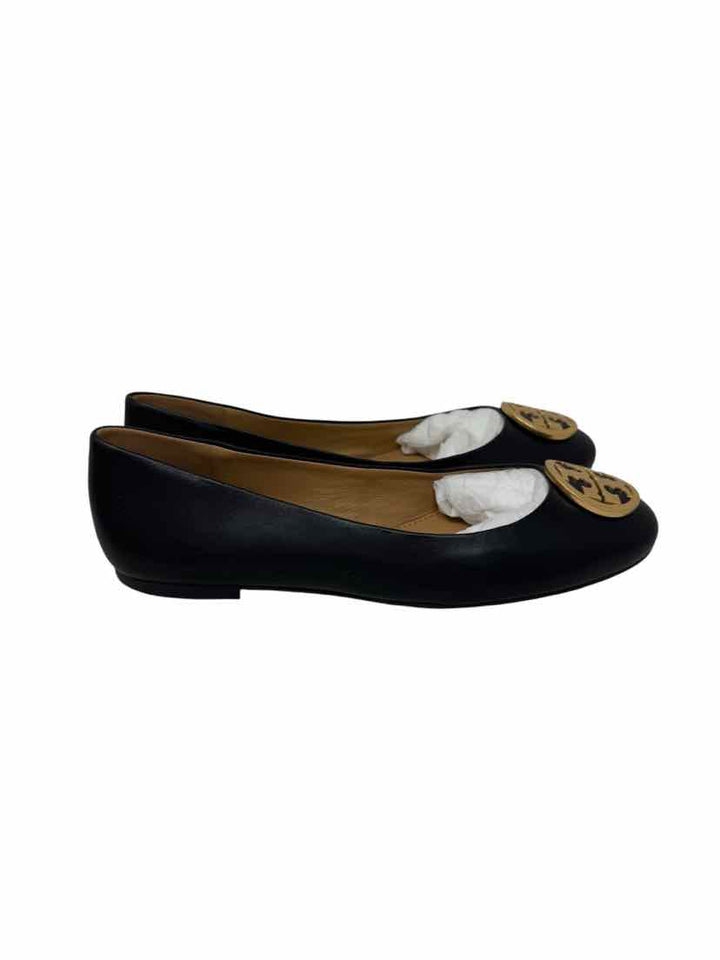 Shoe Size 8 Tory Burch Navy Leather Flats