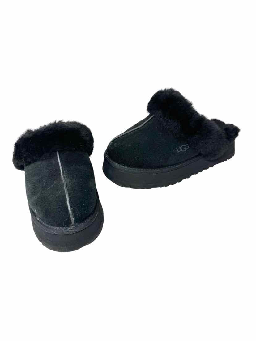 Shoe Size 6 Ugg Black Suede Slippers