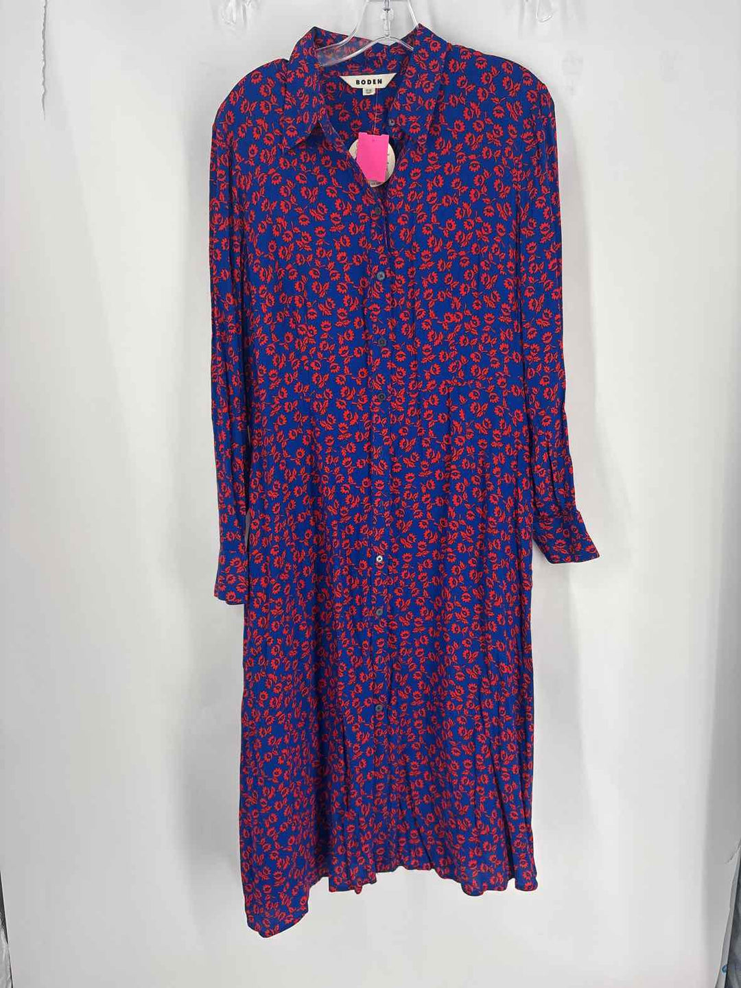 Size 12 Boden Blue Print Dress