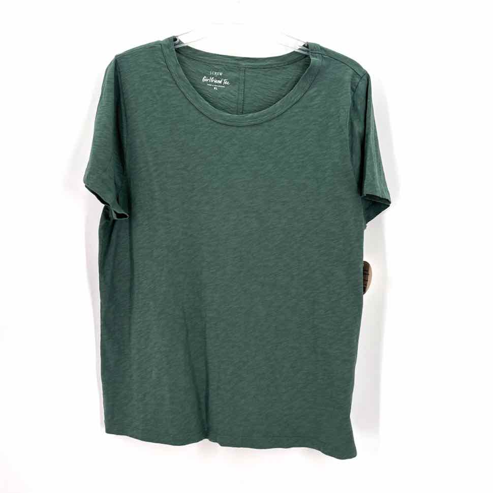 Size XL J Crew Green Cotton Shirt
