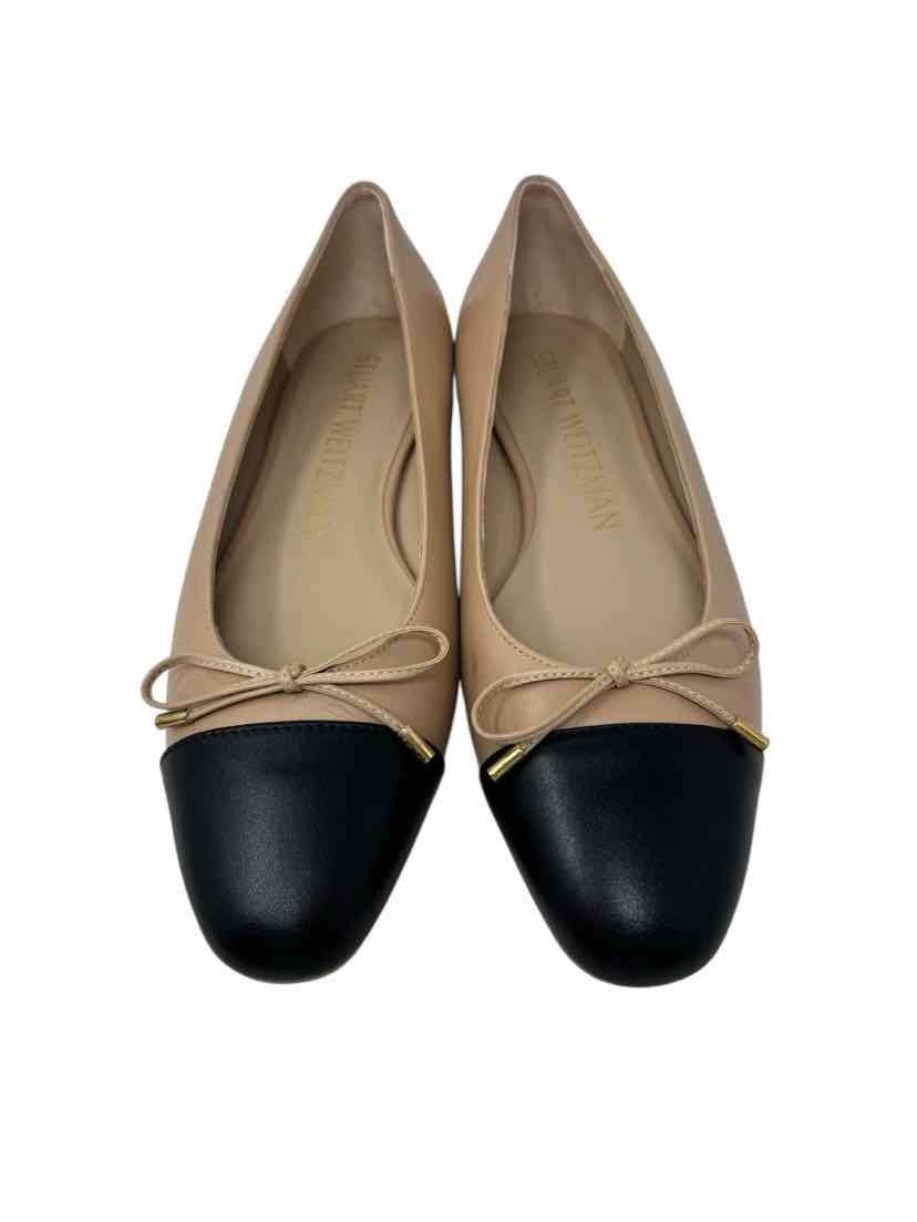 Shoe Size 9 Stuart Weitzman Beige Leather Flats
