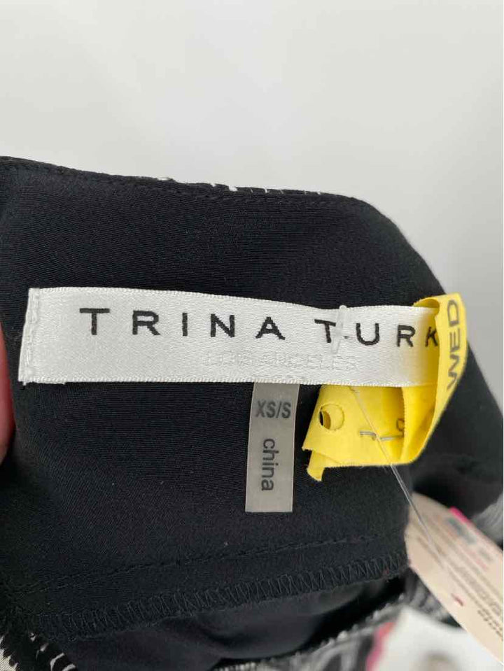 Size S TRINA TURK Black Silk Dress