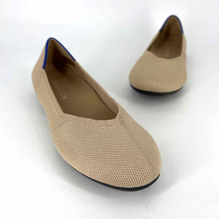 Shoe Size 6 ROTHY'S Tan Flats