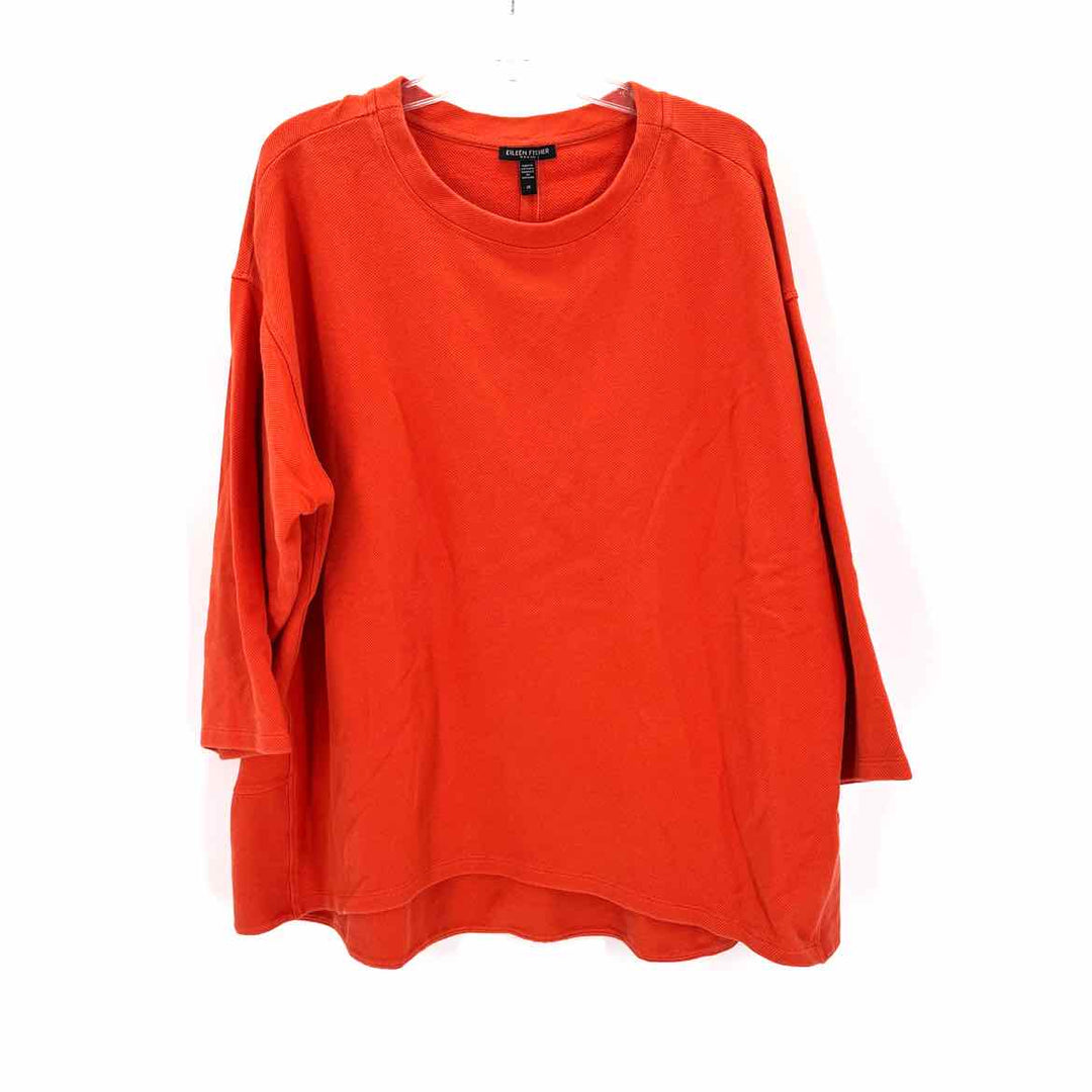 Size 2X Eileen Fisher Orange Shirt