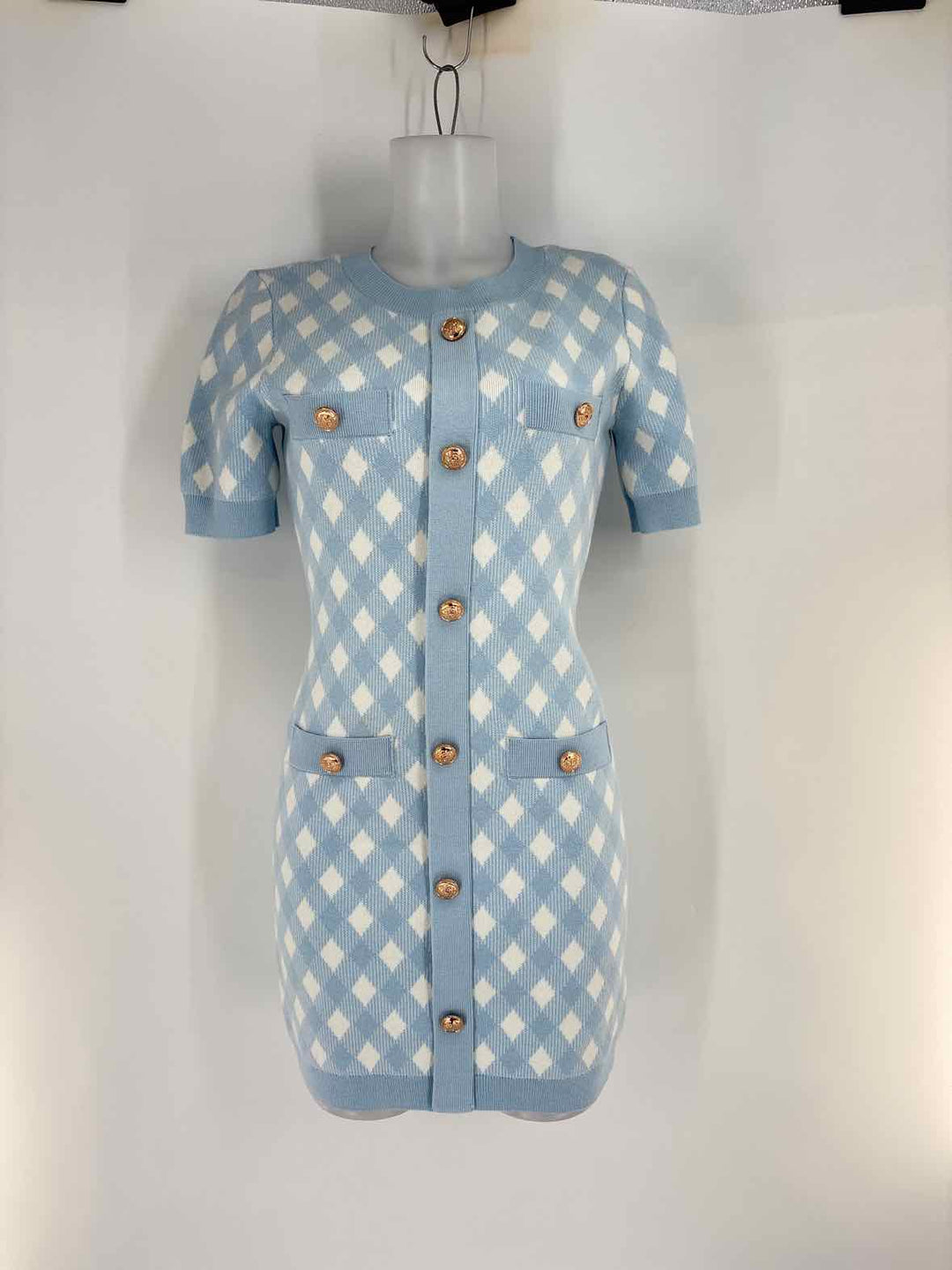 Size S Blue Print Dress