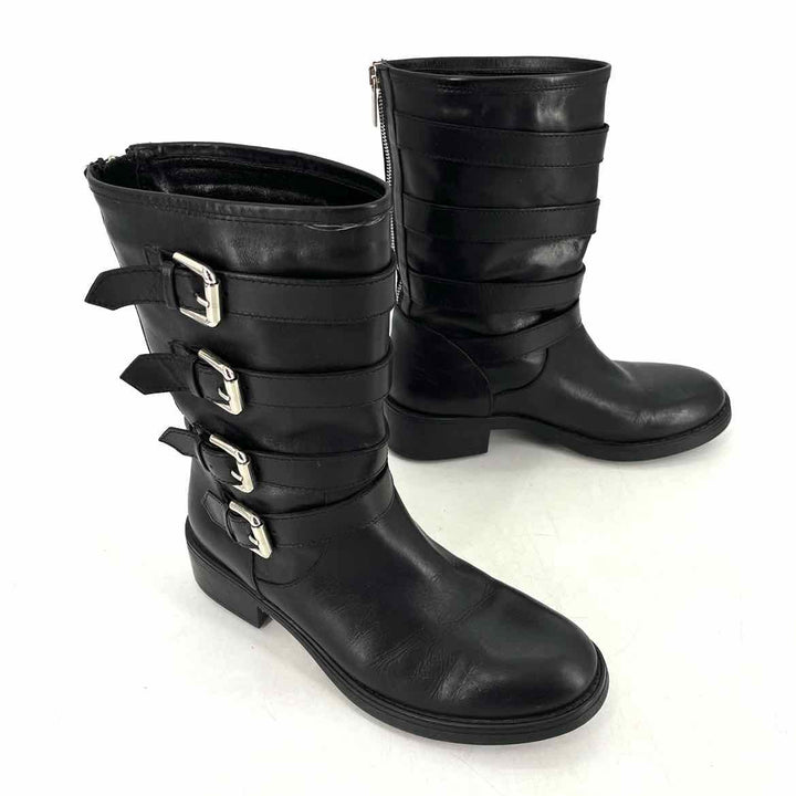 Shoe Size 7.5 Black Leather Boots