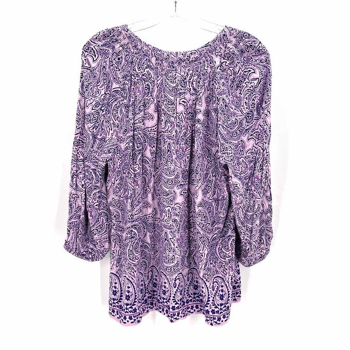 Size M CROWN & IVY Purple Shirt