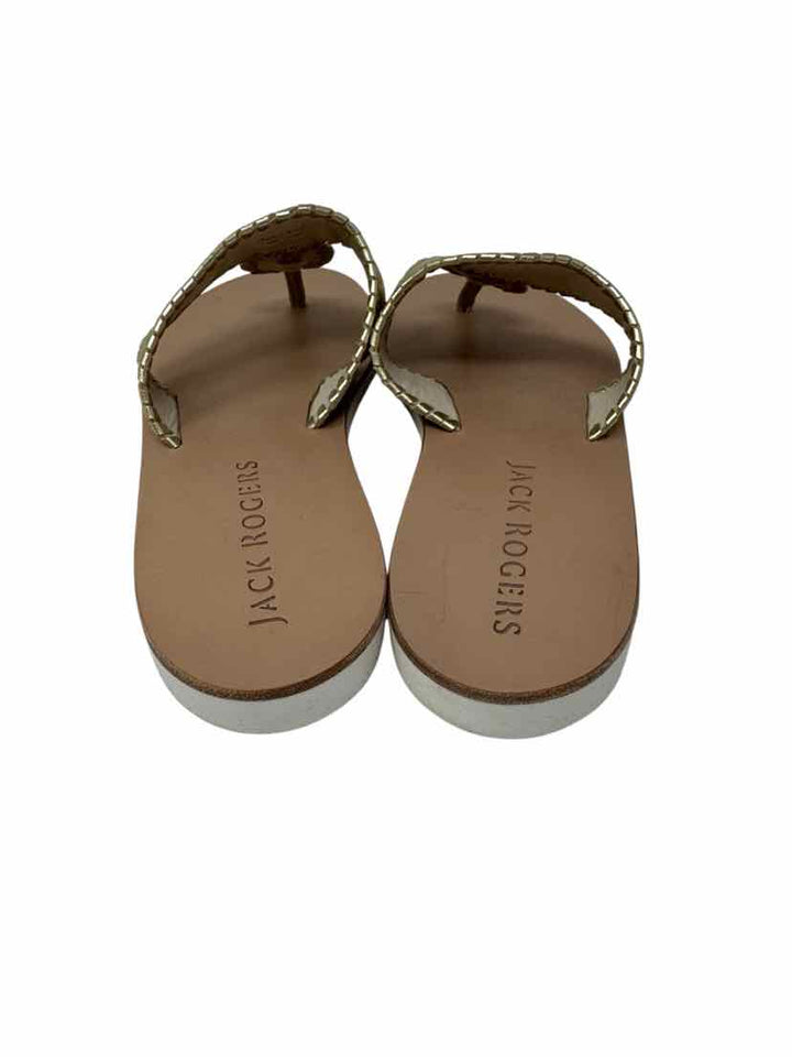 Shoe Size 9 Jack Rogers Gold Leather Sandals