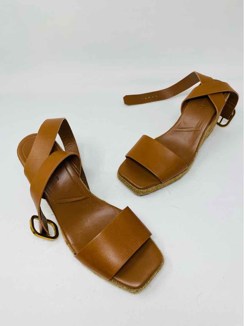 Shoe Size 38 MASSIMO DUTTI Brown Sandals
