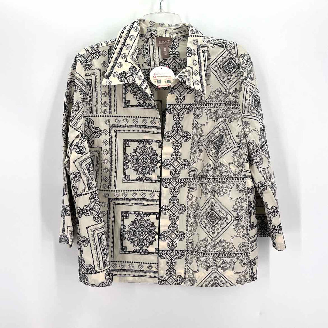Size XL Chico's Cream Jacket