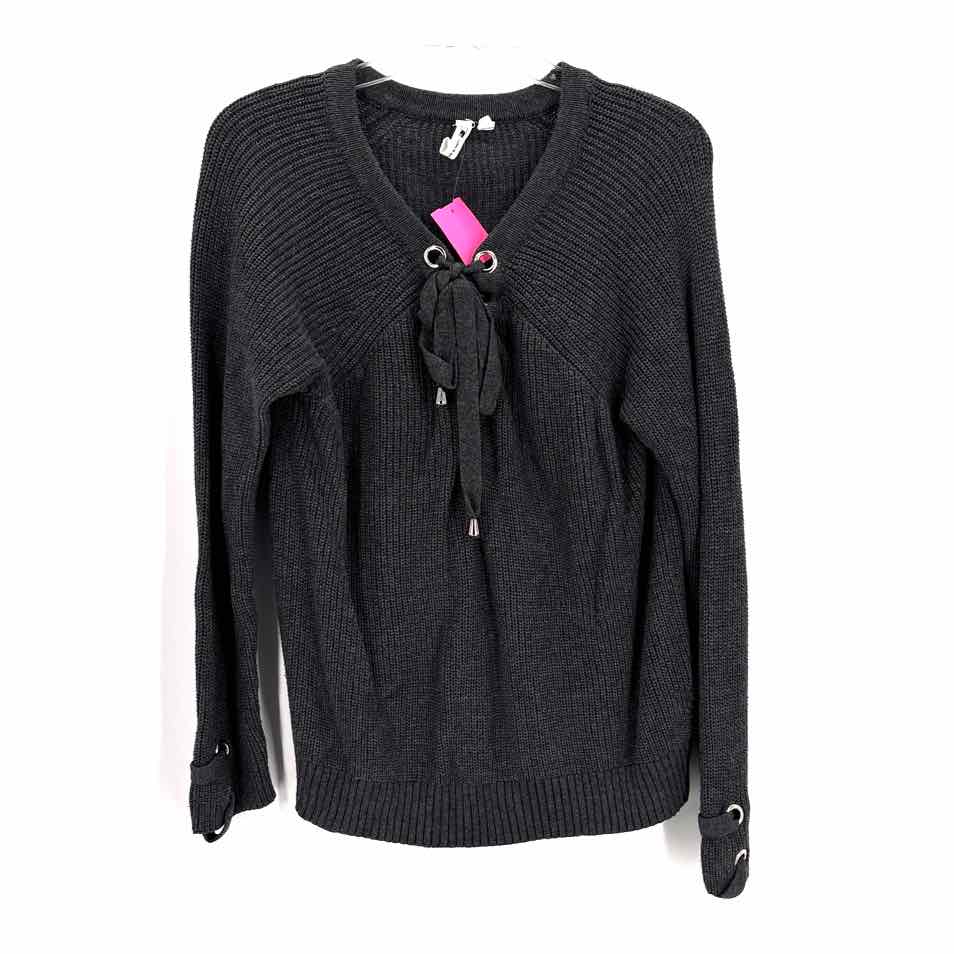 Size XL CABLE &amp; GAUGE Charcoal Knit Sweater