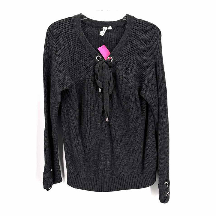 Size XL CABLE &amp; GAUGE Charcoal Knit Sweater