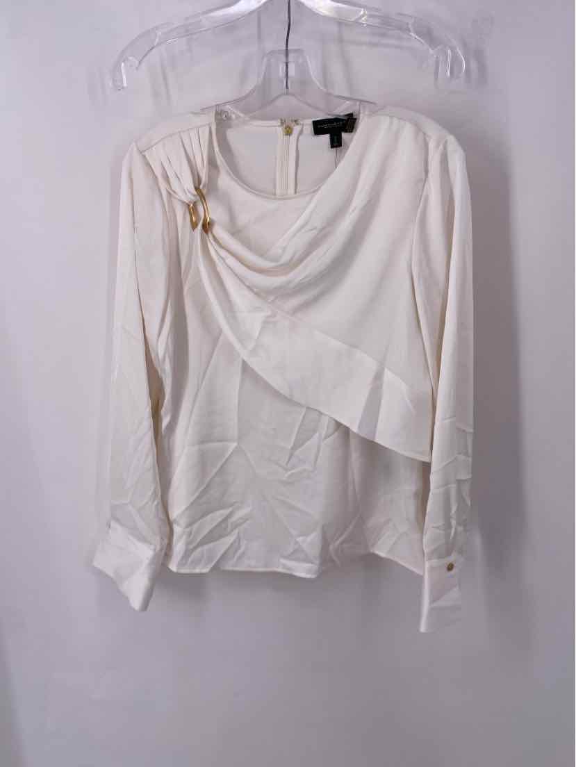 Size S DONNA KAREN Cream Shirt