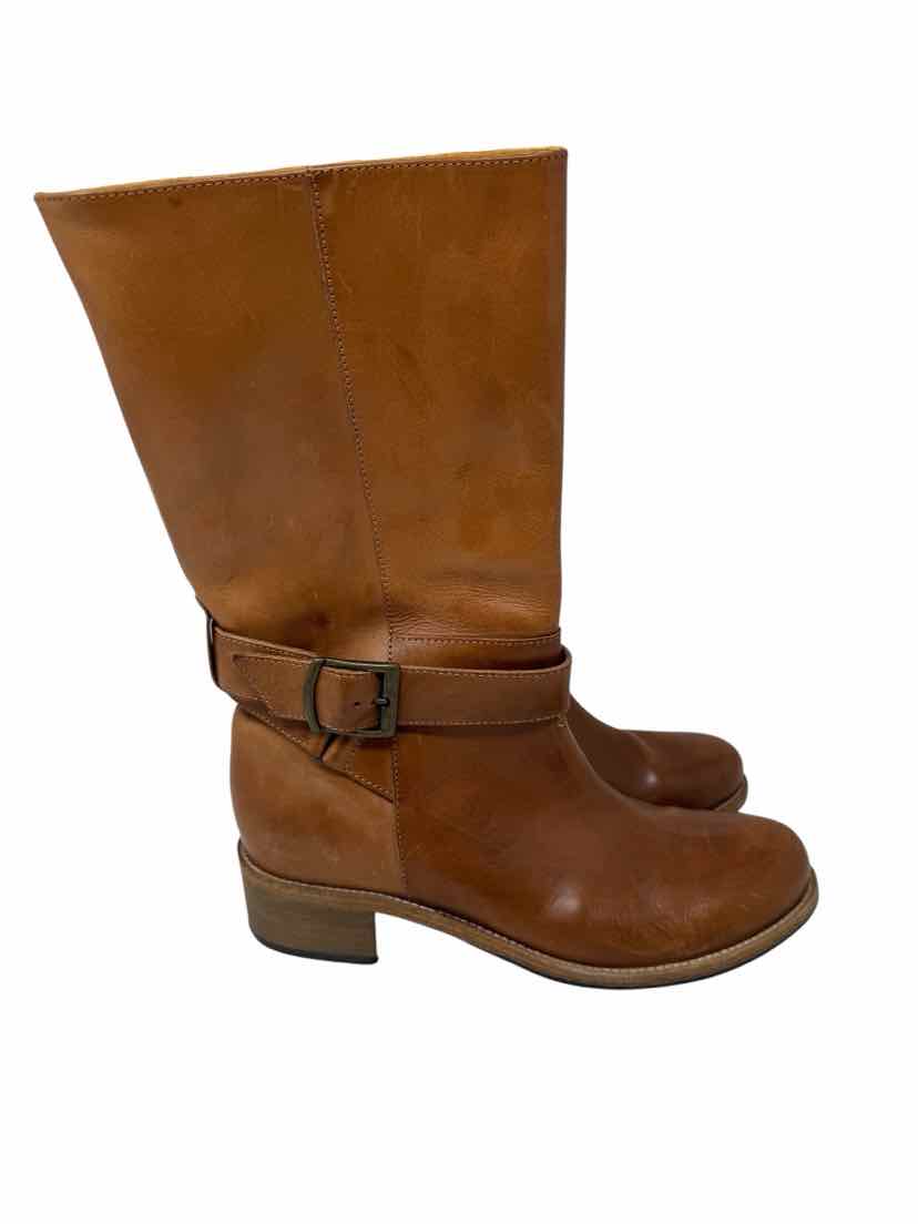Shoe Size 38 Brown Leather Boots