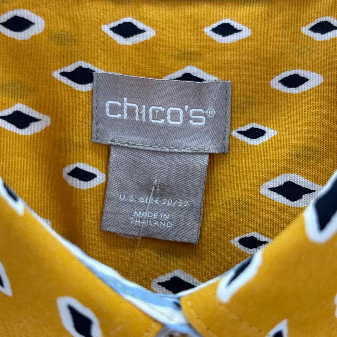 Size 1X Chico's Mustard Shirt
