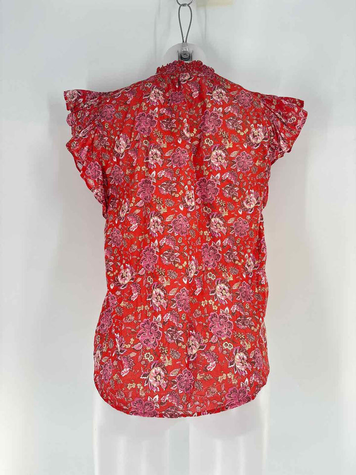 Size S Red Print Shirt