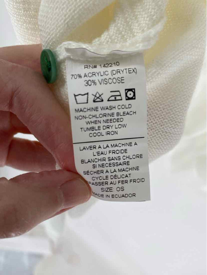 Size One Size MASTERS White Sweater
