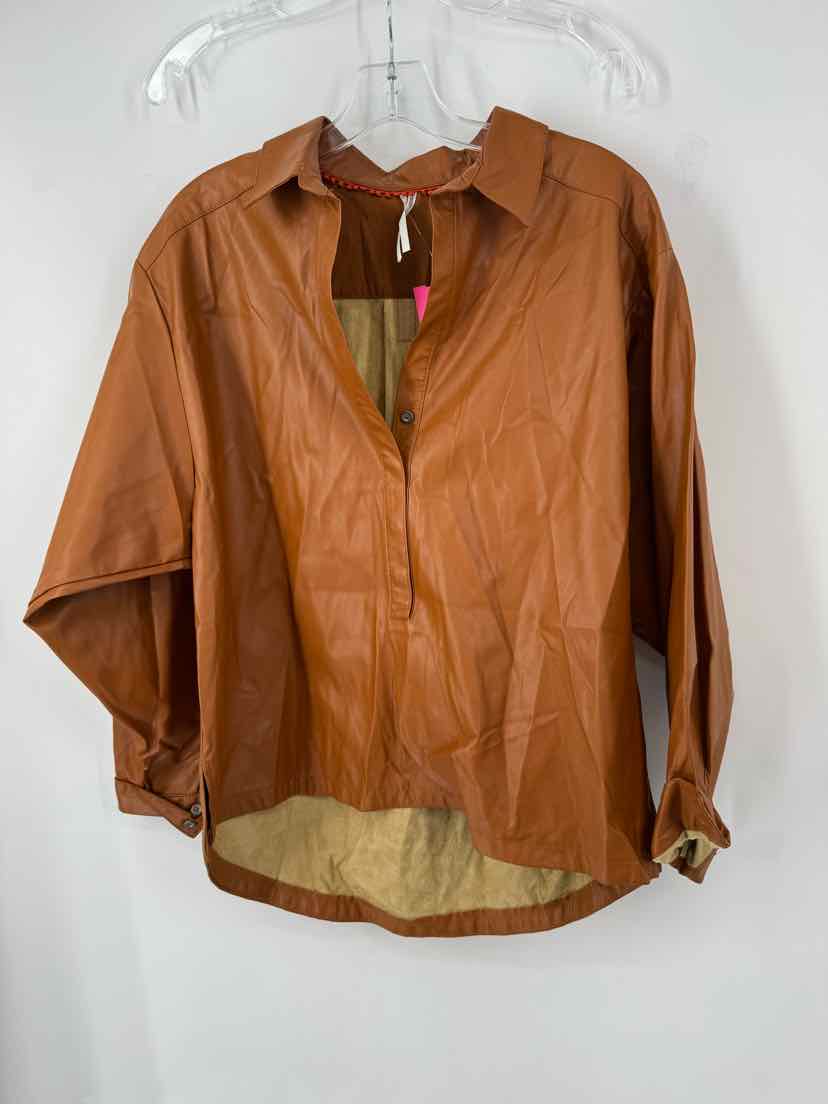 Size S Anthropologie Brown Shirt
